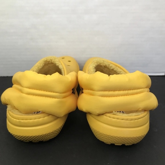 Crocs Classic Lined Neo Puff Crocband Clog Yellow Mens 5 Womens 7 Discontinued - Picture 6 of 13